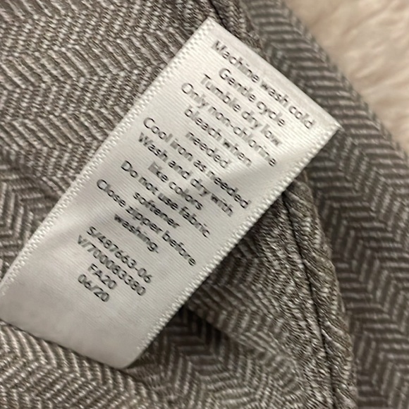 Athleta Delancey Herringbone Tight Grey Texture Size XS Back zipper pockets. - Picture 9 of 11